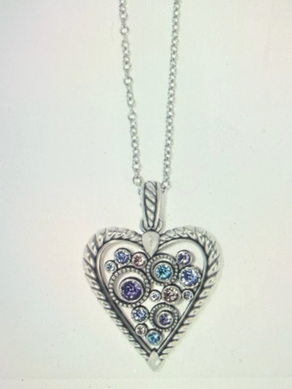 Brighton Halo Heart Necklace NWT